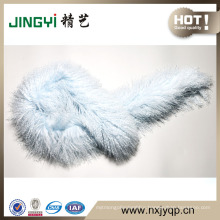 Genuine luxury blue mongolian lamb fur sheepskin fur scarf